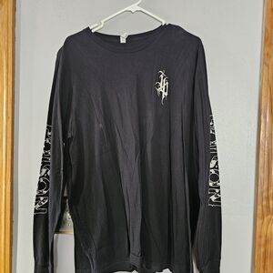 Bella Canvas Black Graphic Long Sleeve Tee